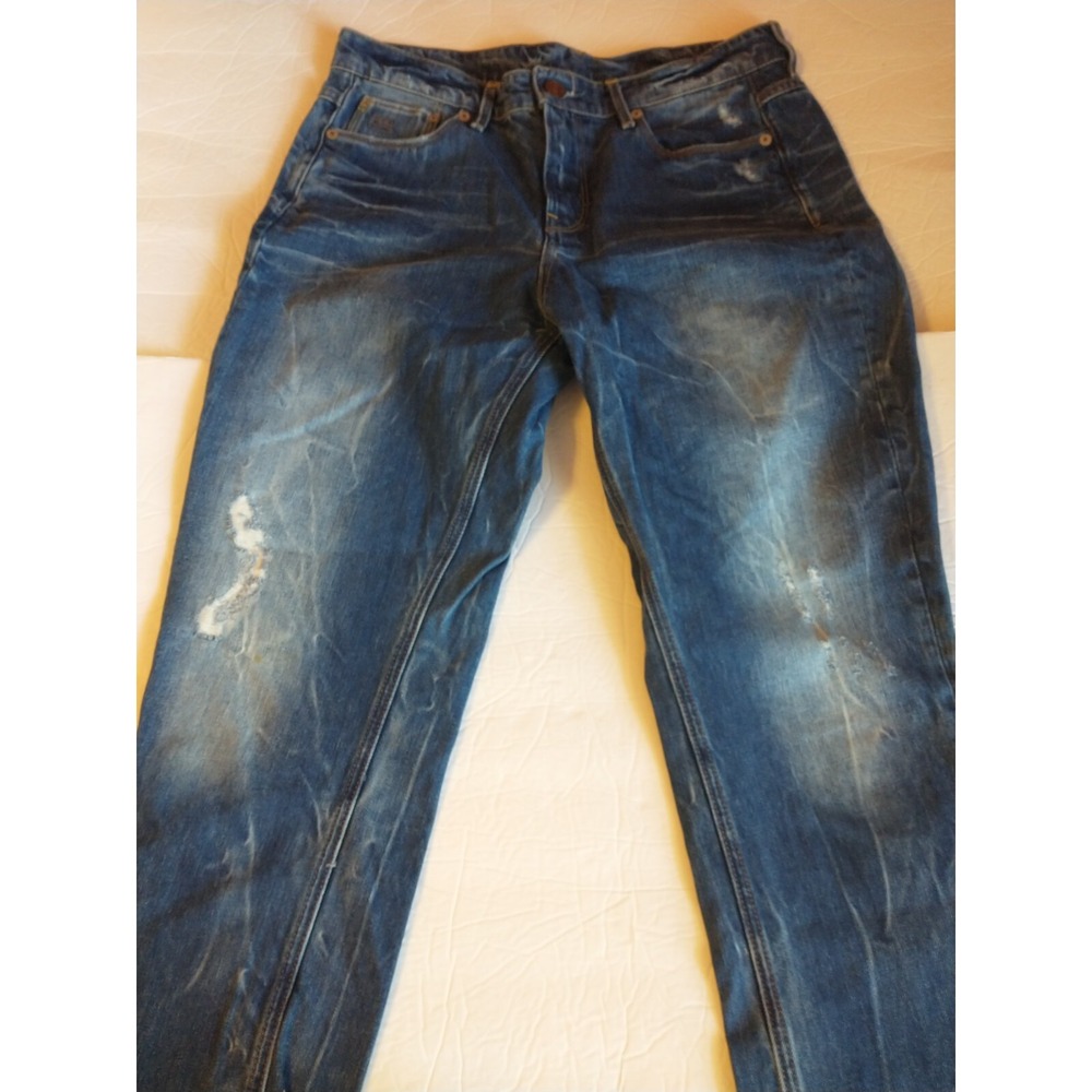G-Star Raw Men's Jeans Distressed Low Taper 3301 Denim Size‎ 32x26